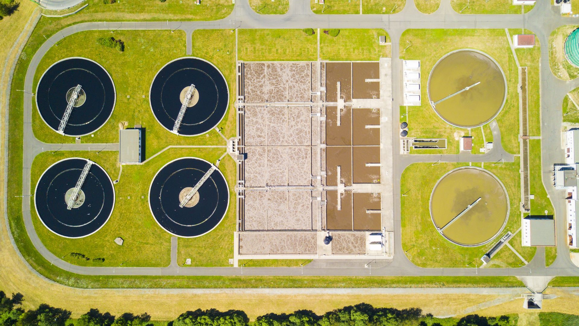 Aerial Wastewaterplant